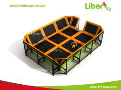 Liben Mini Trampoline With Foam Pit And Basketball Hoop